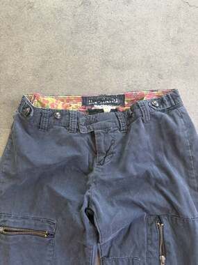 Vintage Da-Nang Surplus Indo-Chine Cargo Pants with Zipper Details